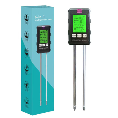 Intelligent 6 in 1 soil meter with Bluetooth